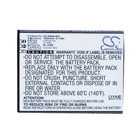 Bsc Preferred Gionee GN705T GN705W GN818T Mobile Phone Replacement Battery CS-GNN818SL